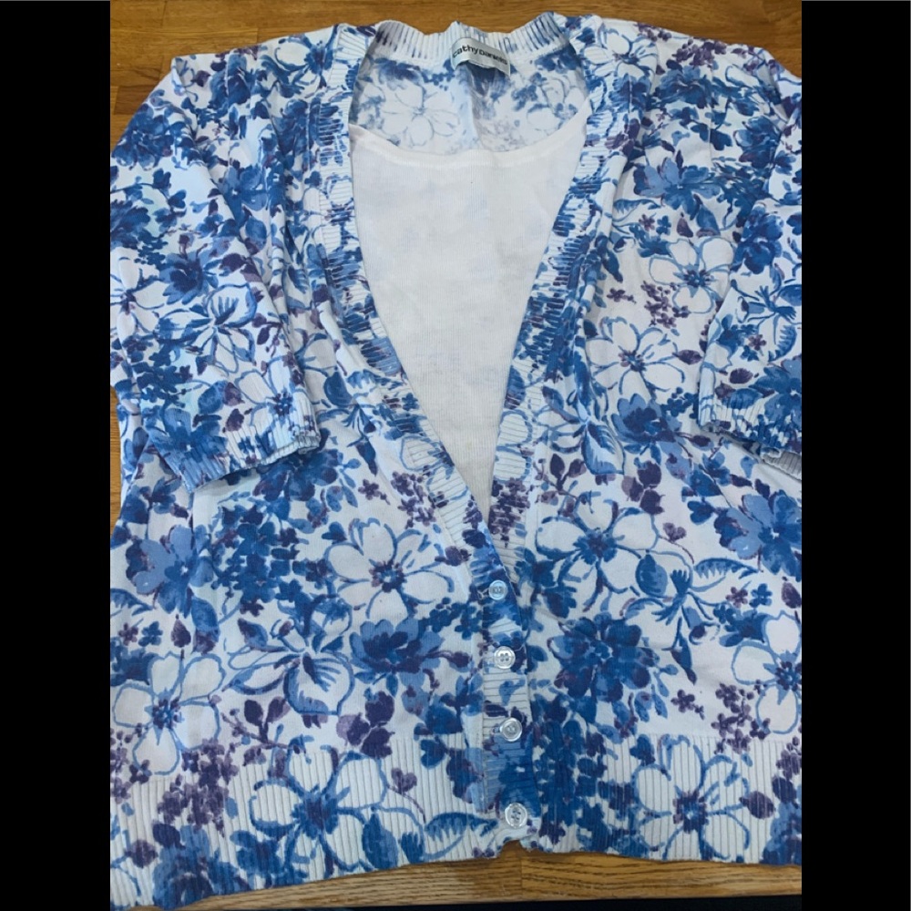 Cathy Daniels plus size 2/3 sleeve shirt - 1X